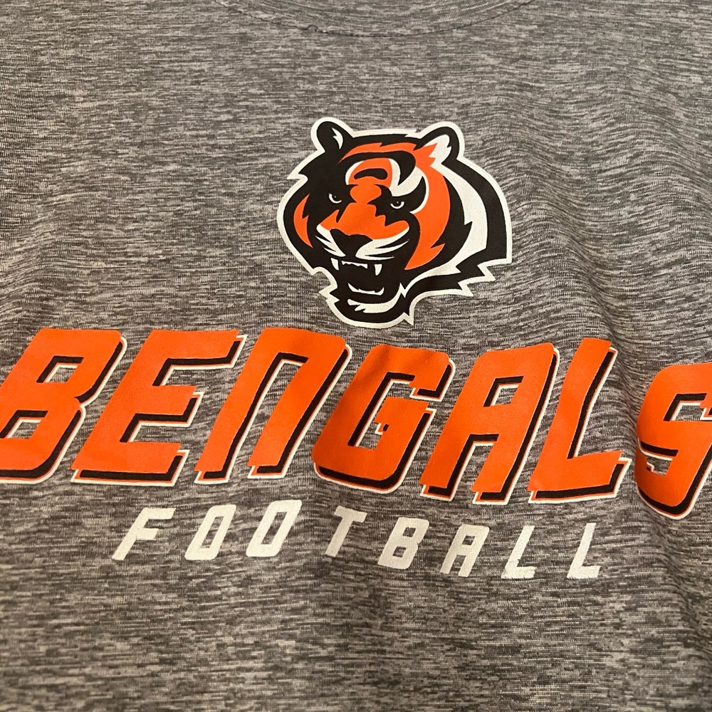 Bengals Football Kids Gray Short Sleeve Tee